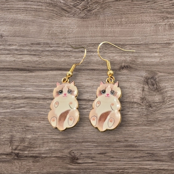 Cute Cat Earrings - Picture 1 of 2